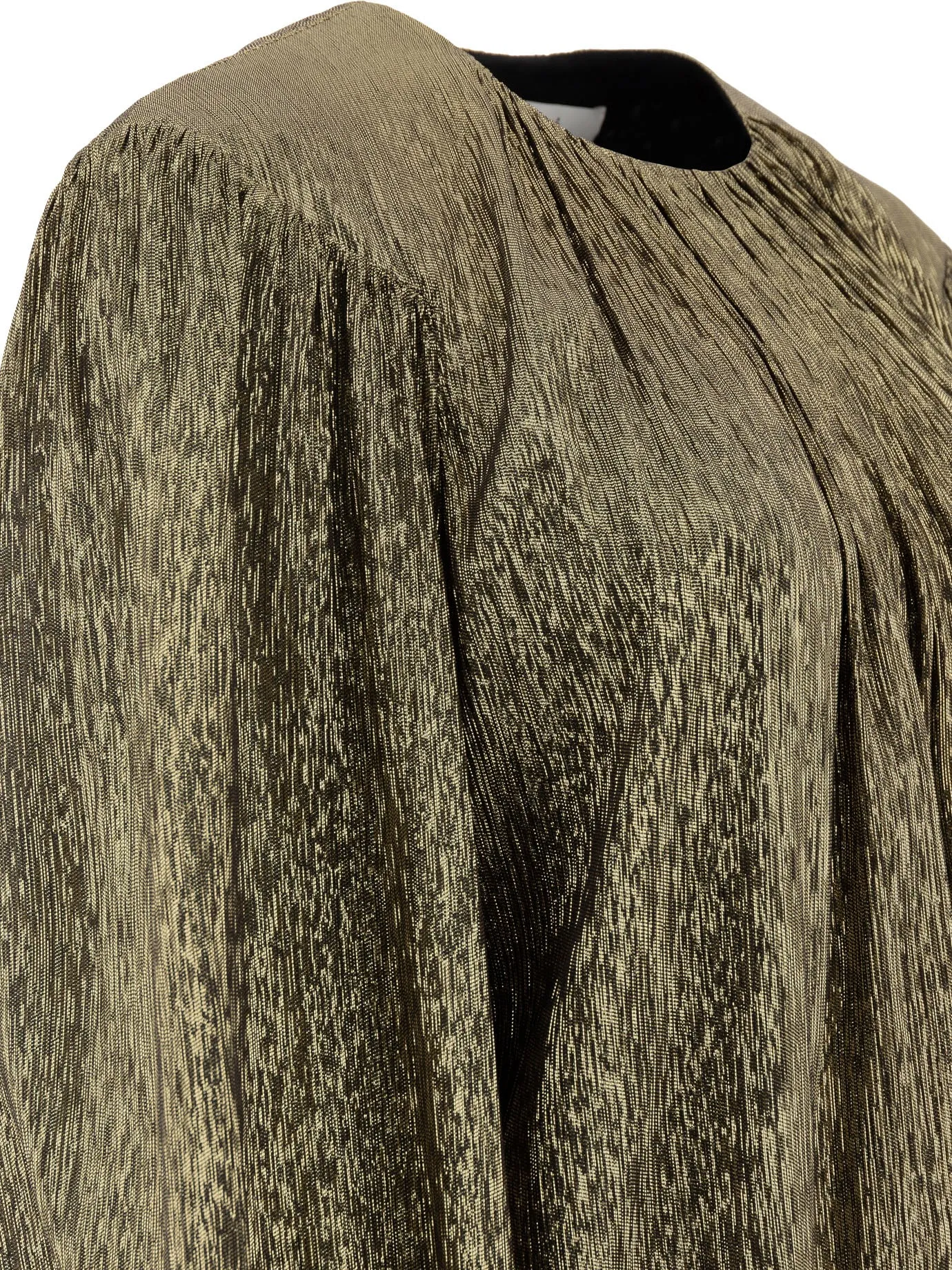 Silk Flared Dress Dresses Gold sold by Wanan Luxury product image thumbnail 4