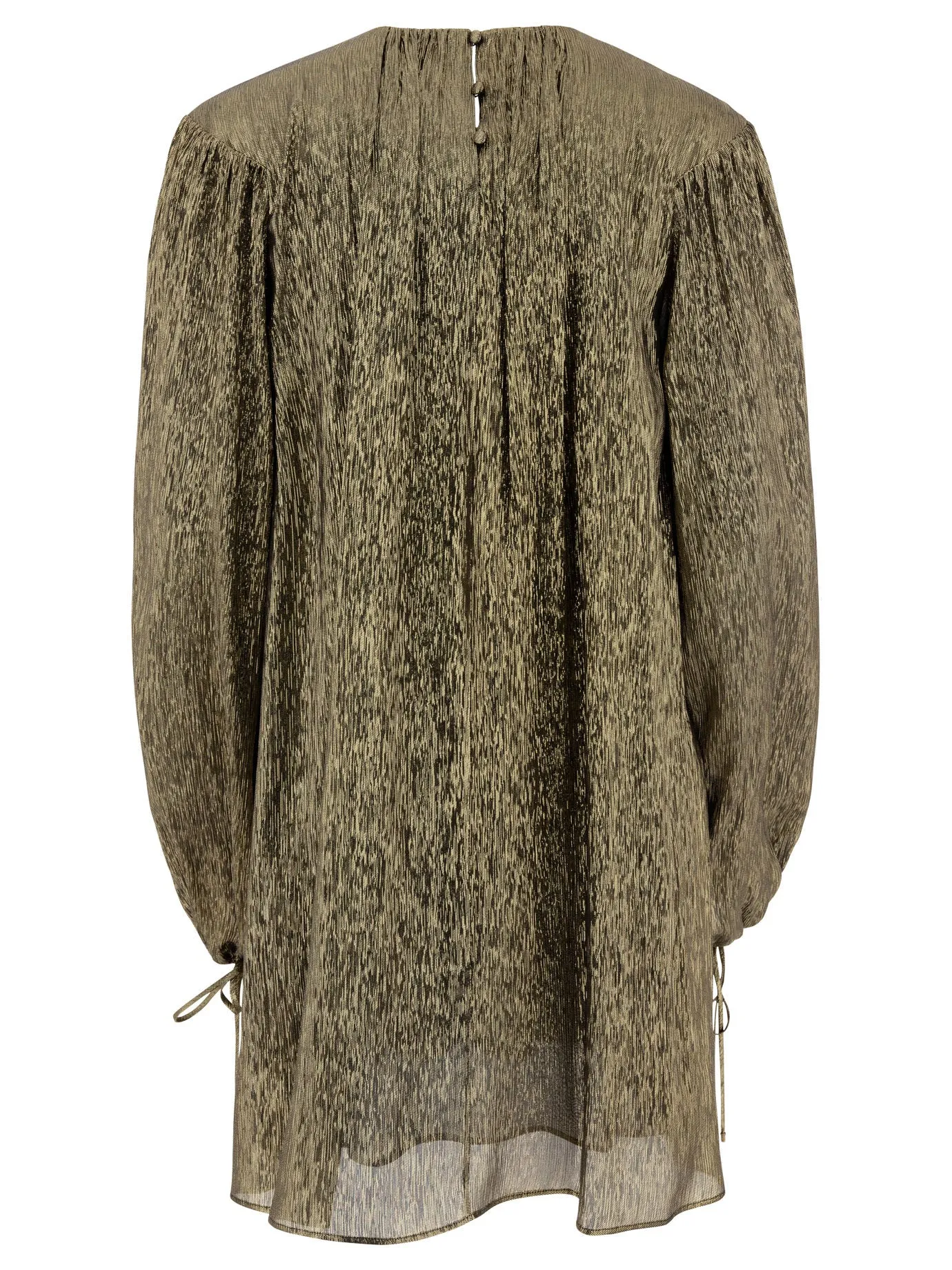 Silk Flared Dress Dresses Gold sold by Wanan Luxury product image thumbnail 2