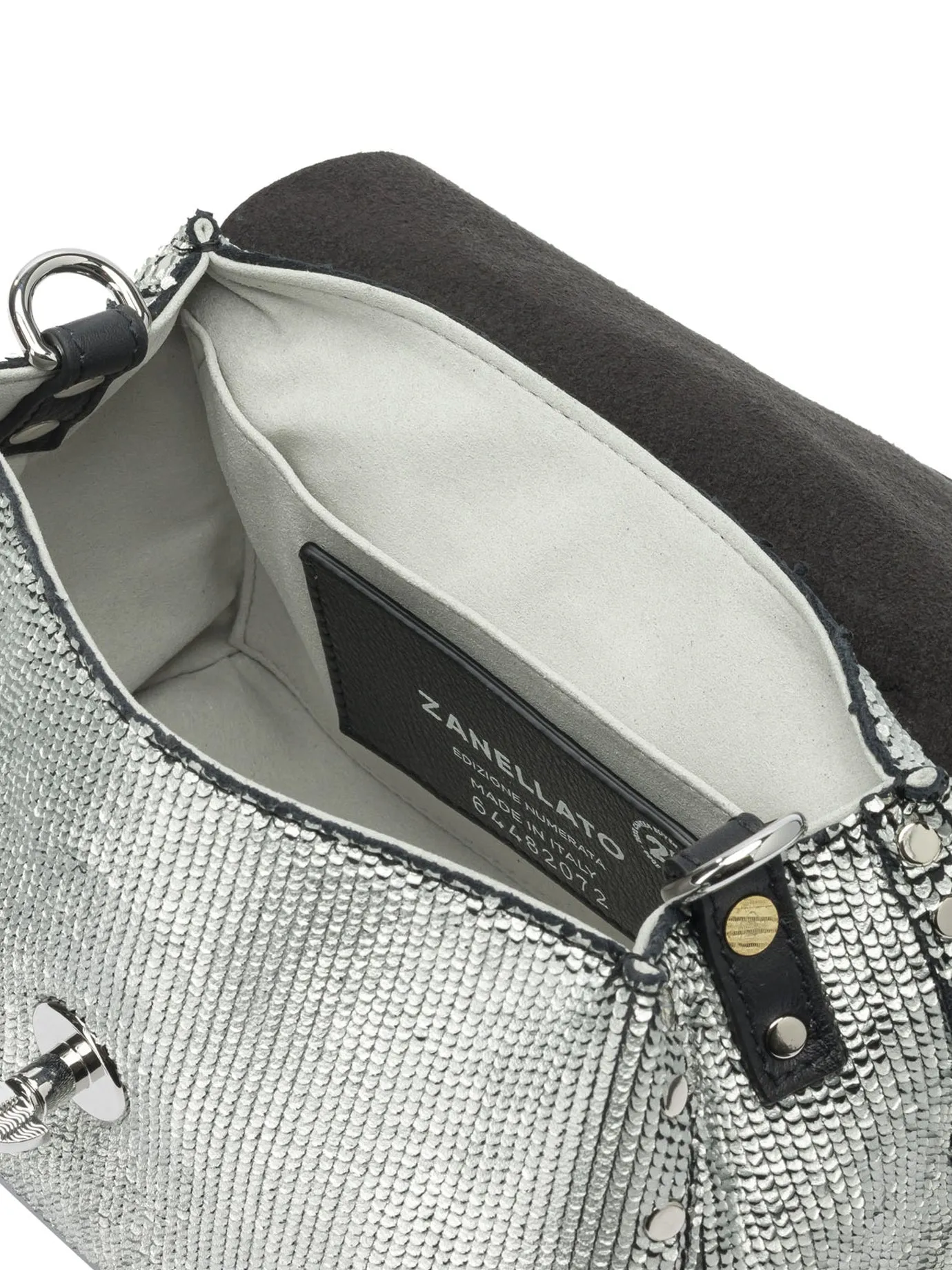 Postina Handbags Silver sold by Wanan Luxury product image thumbnail 5