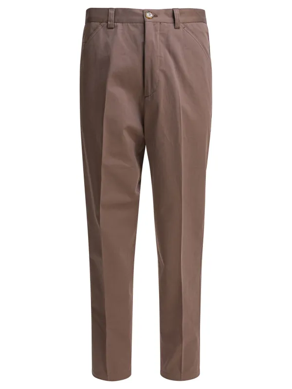 Tapered Pants Trousers Beige sold by Wanan Luxury