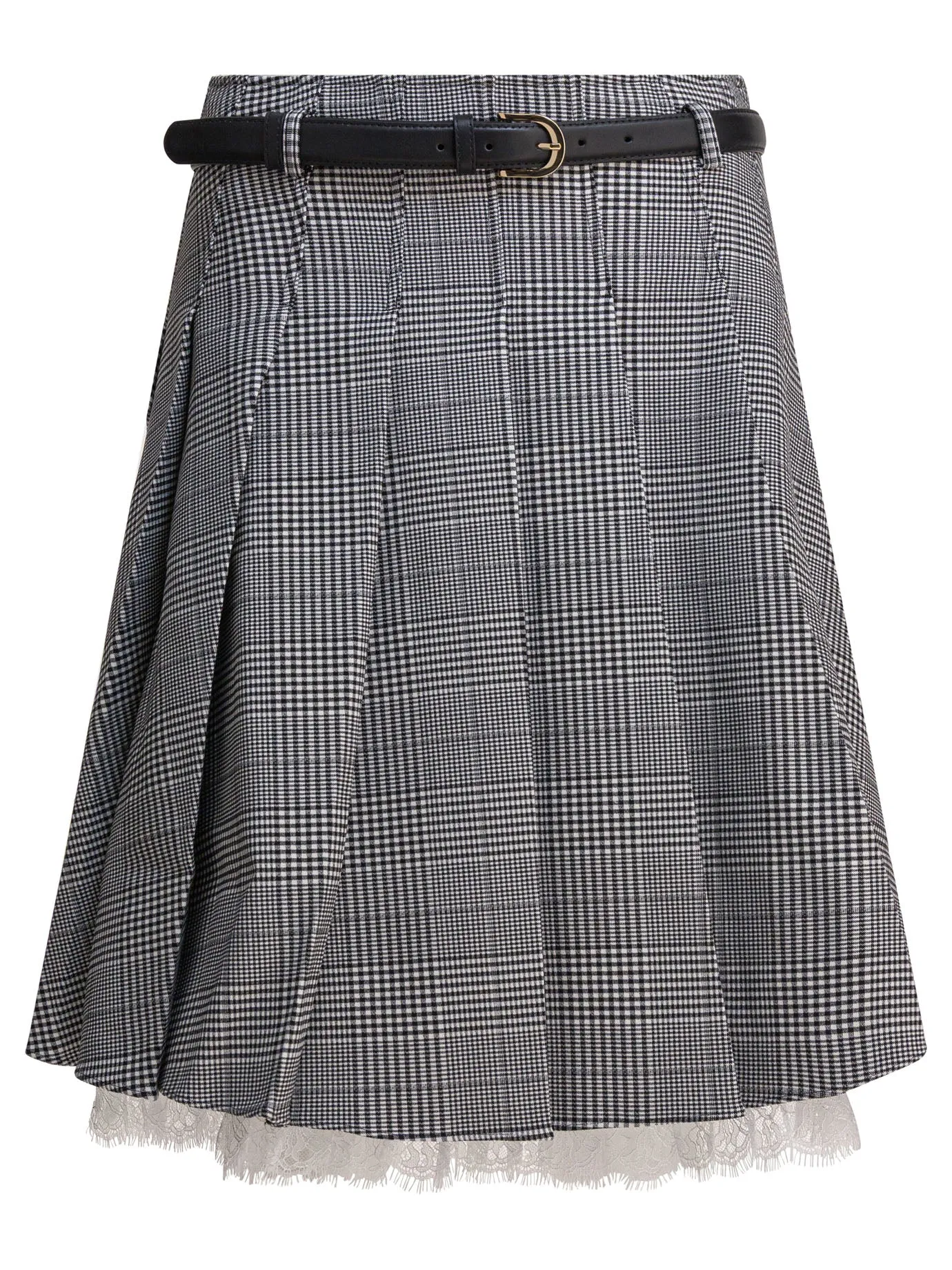 Pleated Miniskirt Skirts Grey sold by Wanan Luxury