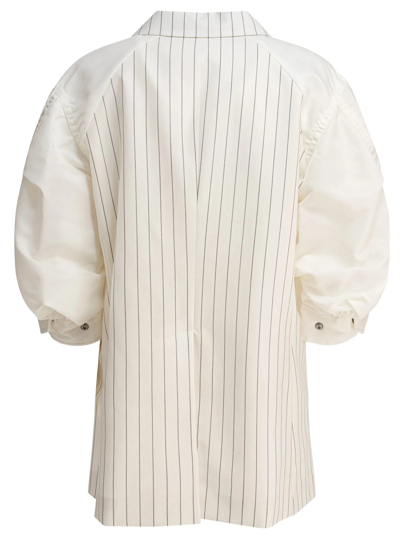 Balzer Double-Breasted Wool And Silk Jackets And Coats White sold by Wanan Luxury product image thumbnail 2