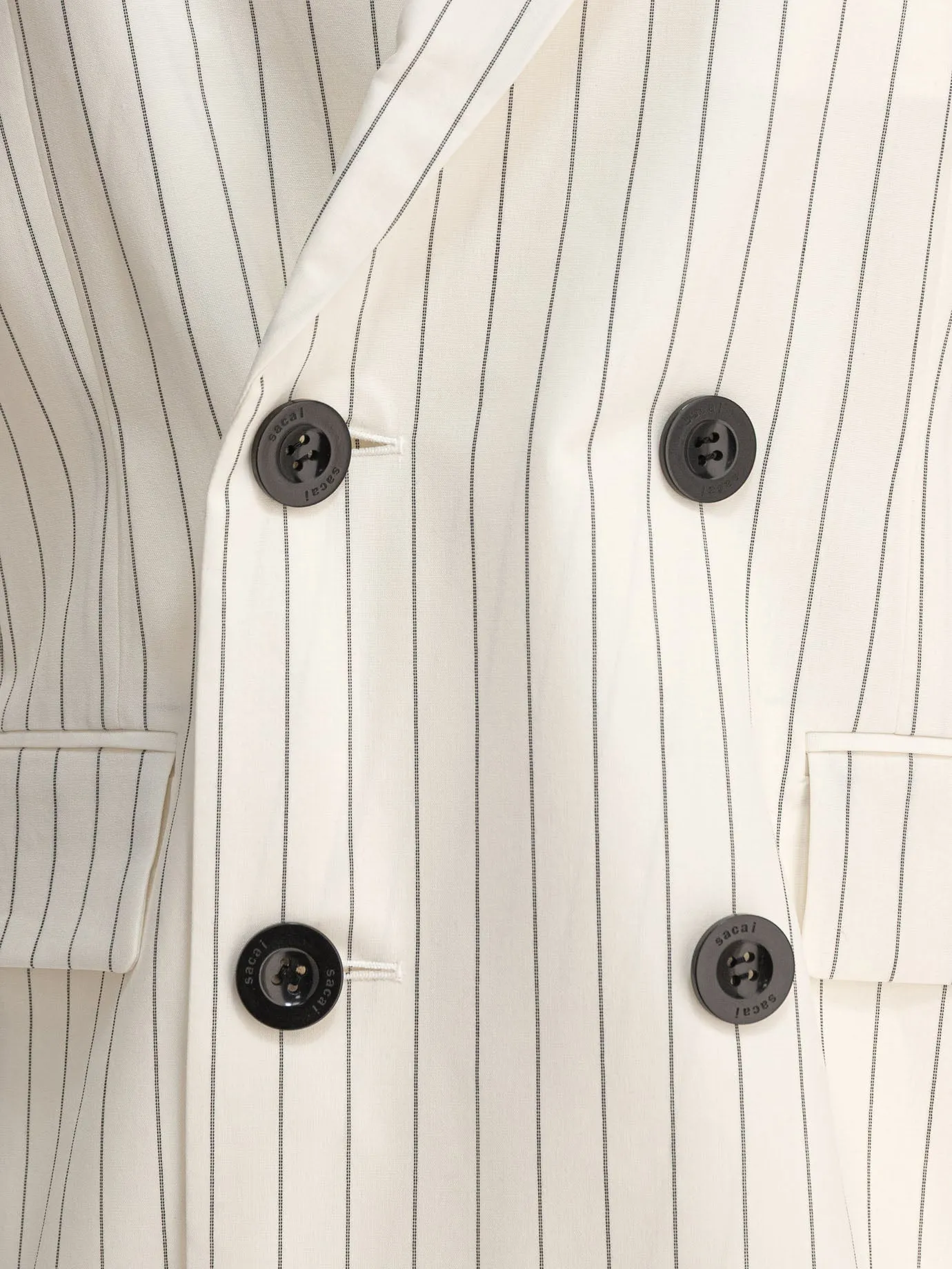 Balzer Double-Breasted Wool And Silk Jackets And Coats White sold by Wanan Luxury product image thumbnail 3