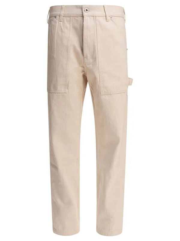 Painter Denim Trousers Beige sold by Wanan Luxury