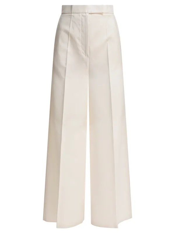 Wide Leg Trousers White sold by Wanan Luxury