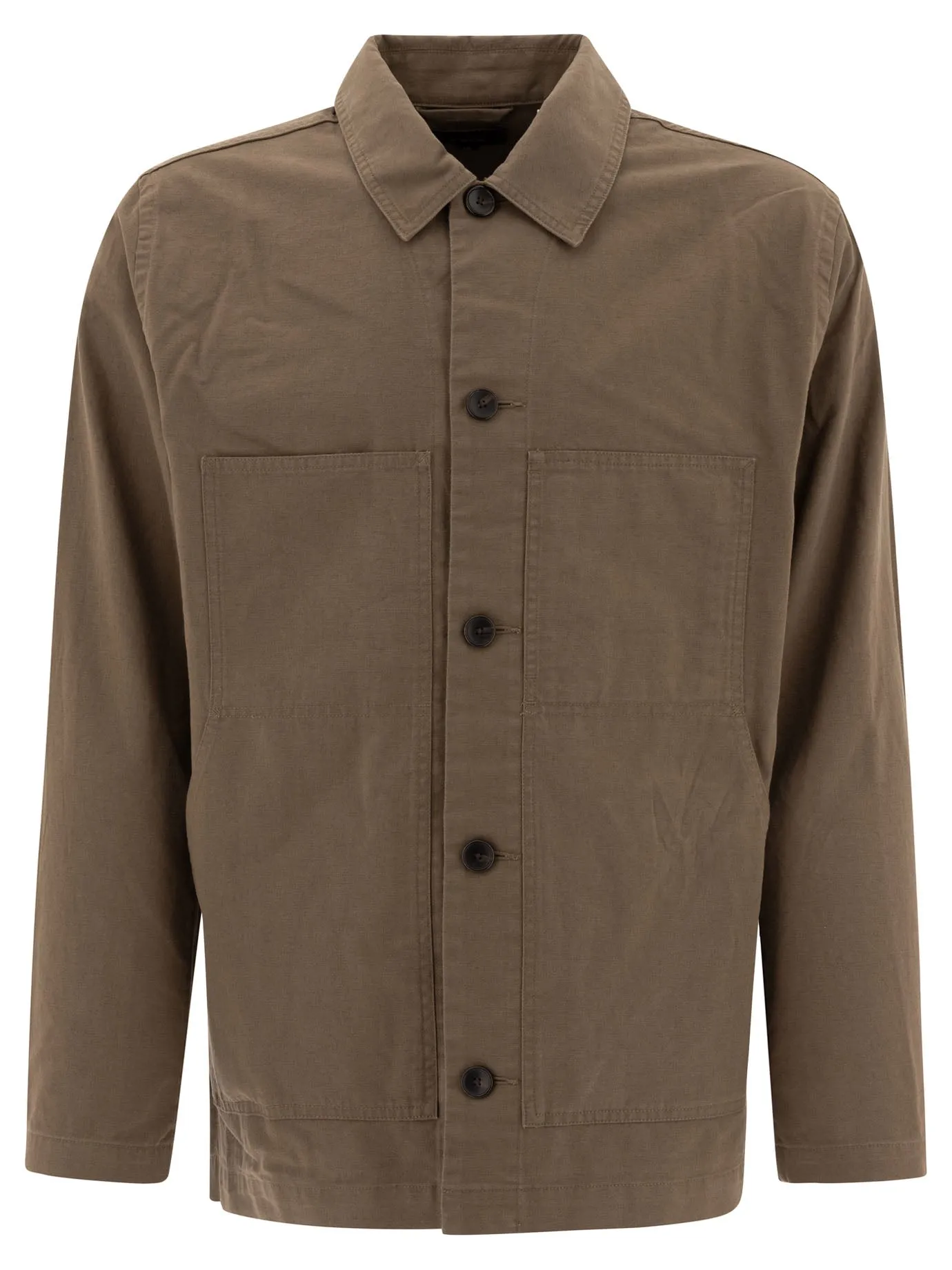 Cotton And Linen Utility Jacket Jackets And Coats Green sold by Wanan Luxury