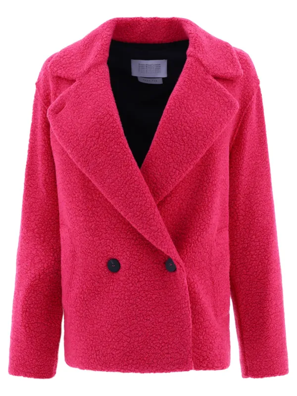 Bouclè Coat Jackets And Coats Fuchsia sold by Wanan Luxury