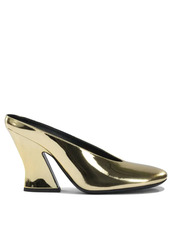 Sculpted Heeled Shoes Gold made by Givenchy
