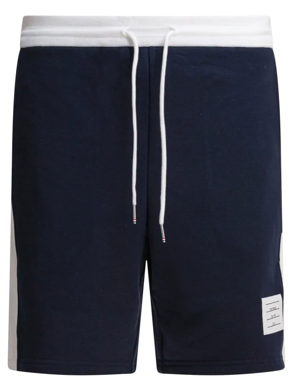 Loopback 4-Bar Shorts Blue made by Thom Browne