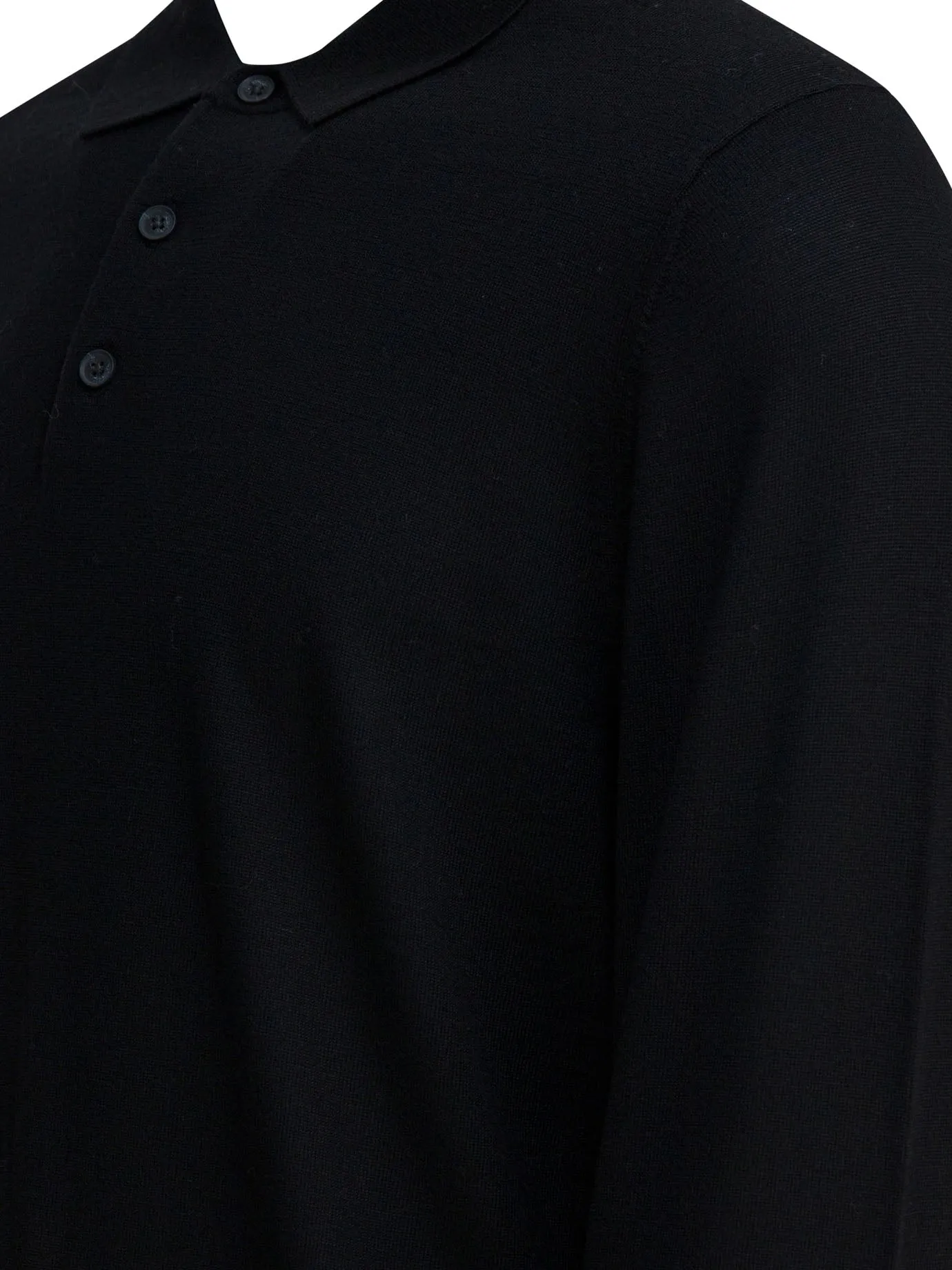 Merino Wool Polo Shirt Polo Shirts Black sold by Wanan Luxury product image thumbnail 4