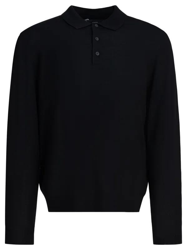 Merino Wool Polo Shirt Polo Shirts Black sold by Wanan Luxury