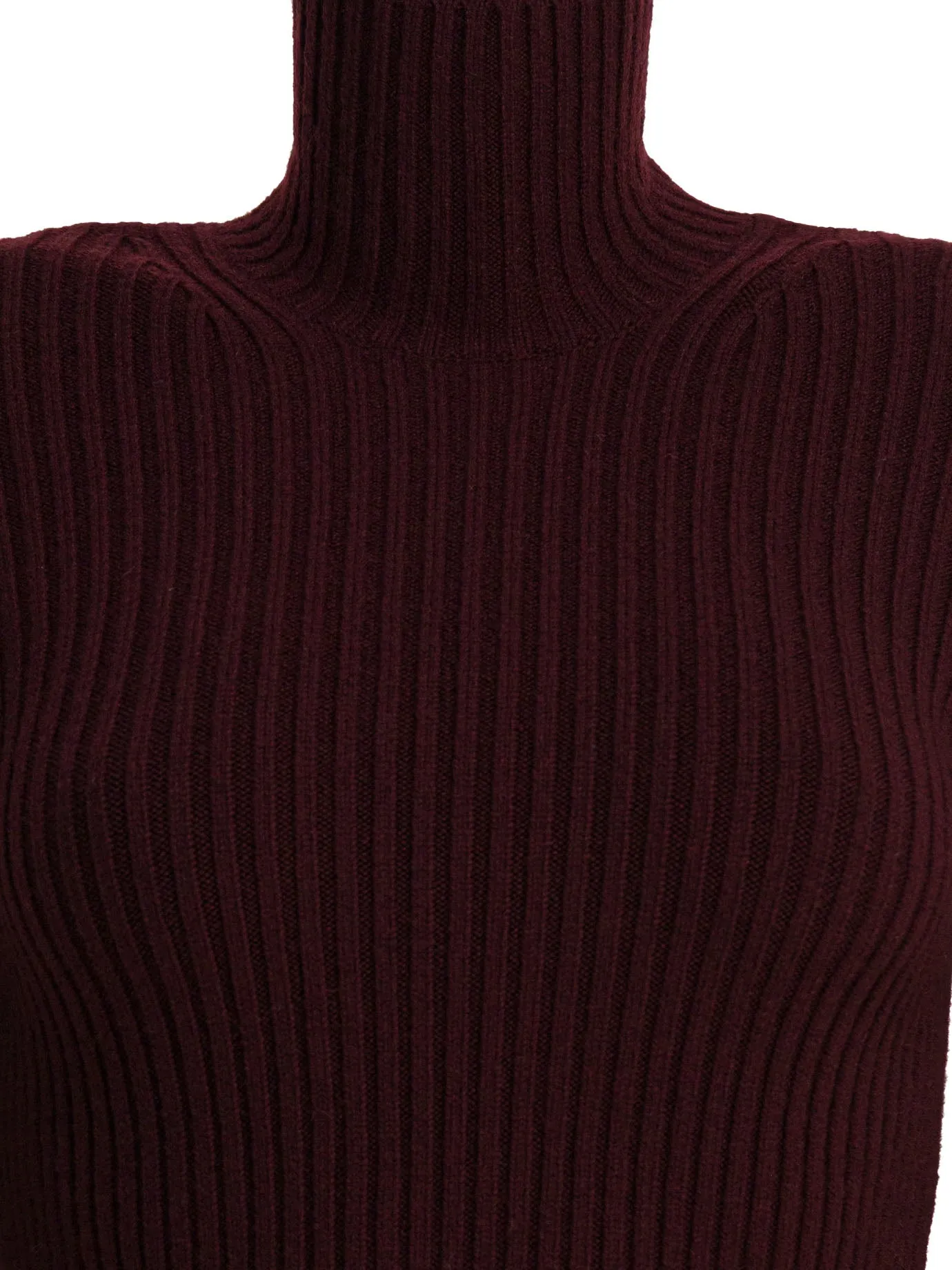Wool And Cashmere Turtleneck Sweater Knitwear Bordeaux sold by Wanan Luxury product image thumbnail 3