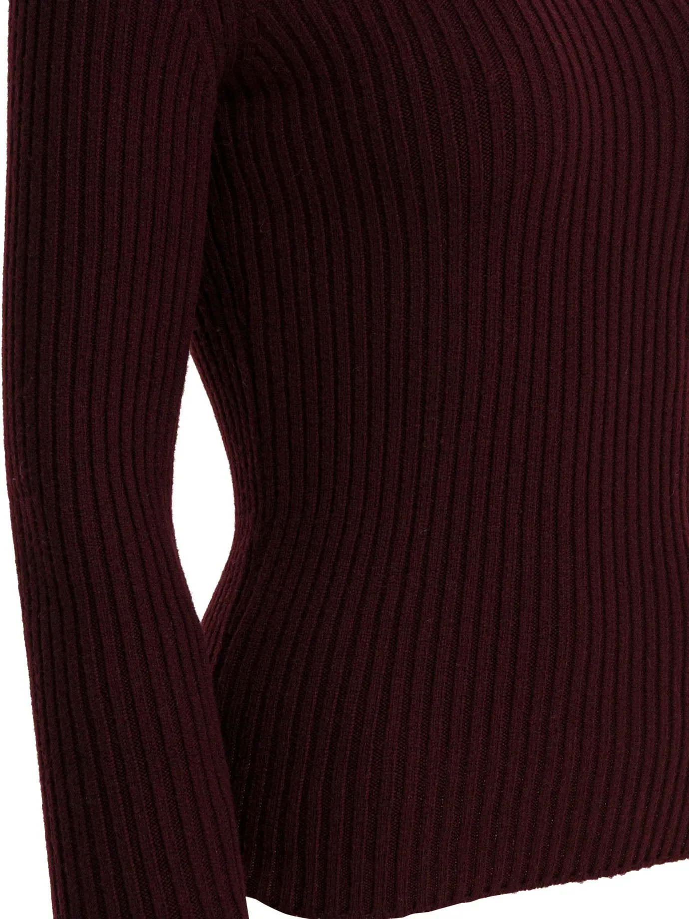 Wool And Cashmere Turtleneck Sweater Knitwear Bordeaux sold by Wanan Luxury product image thumbnail 4