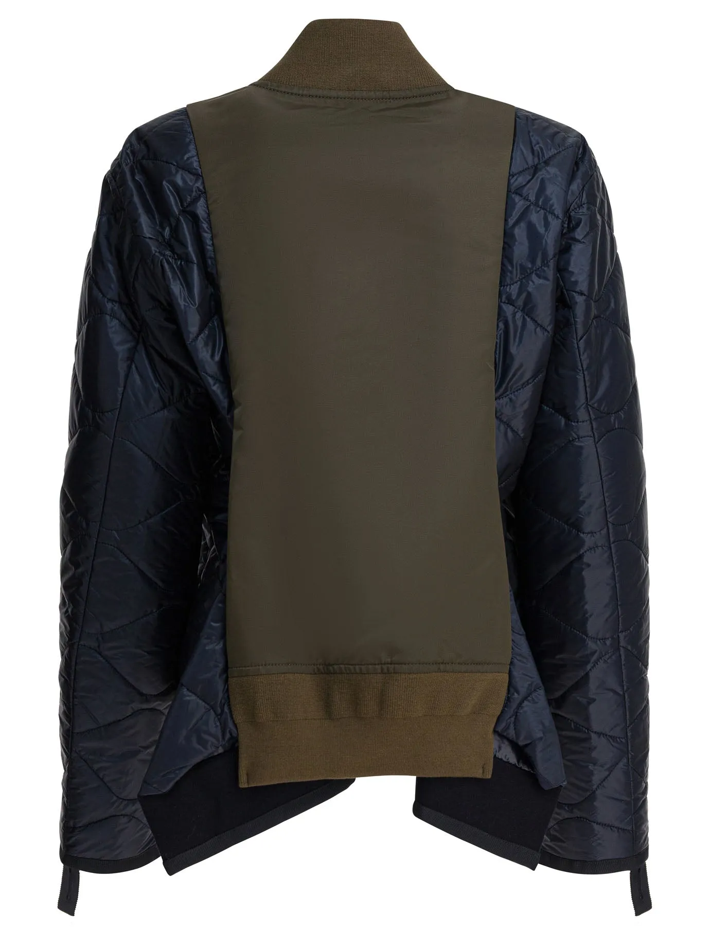 Bimaterial Bomber Jacket Jackets And Coats Green sold by Wanan Luxury product image thumbnail 2