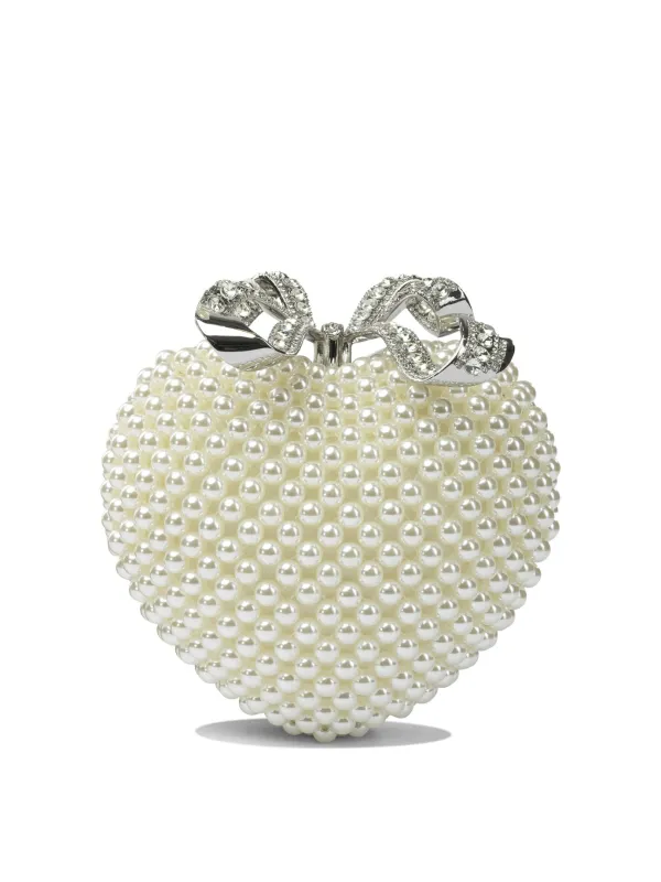 Heart-Shaped Clutch Clutches Beige sold by Wanan Luxury