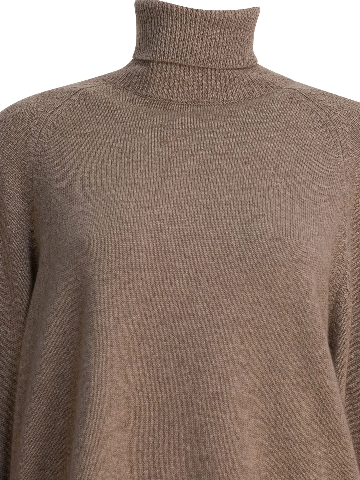 Turtleneck Sweater With Shiny Shirt Details Knitwear Brown sold by Wanan Luxury product image thumbnail 3