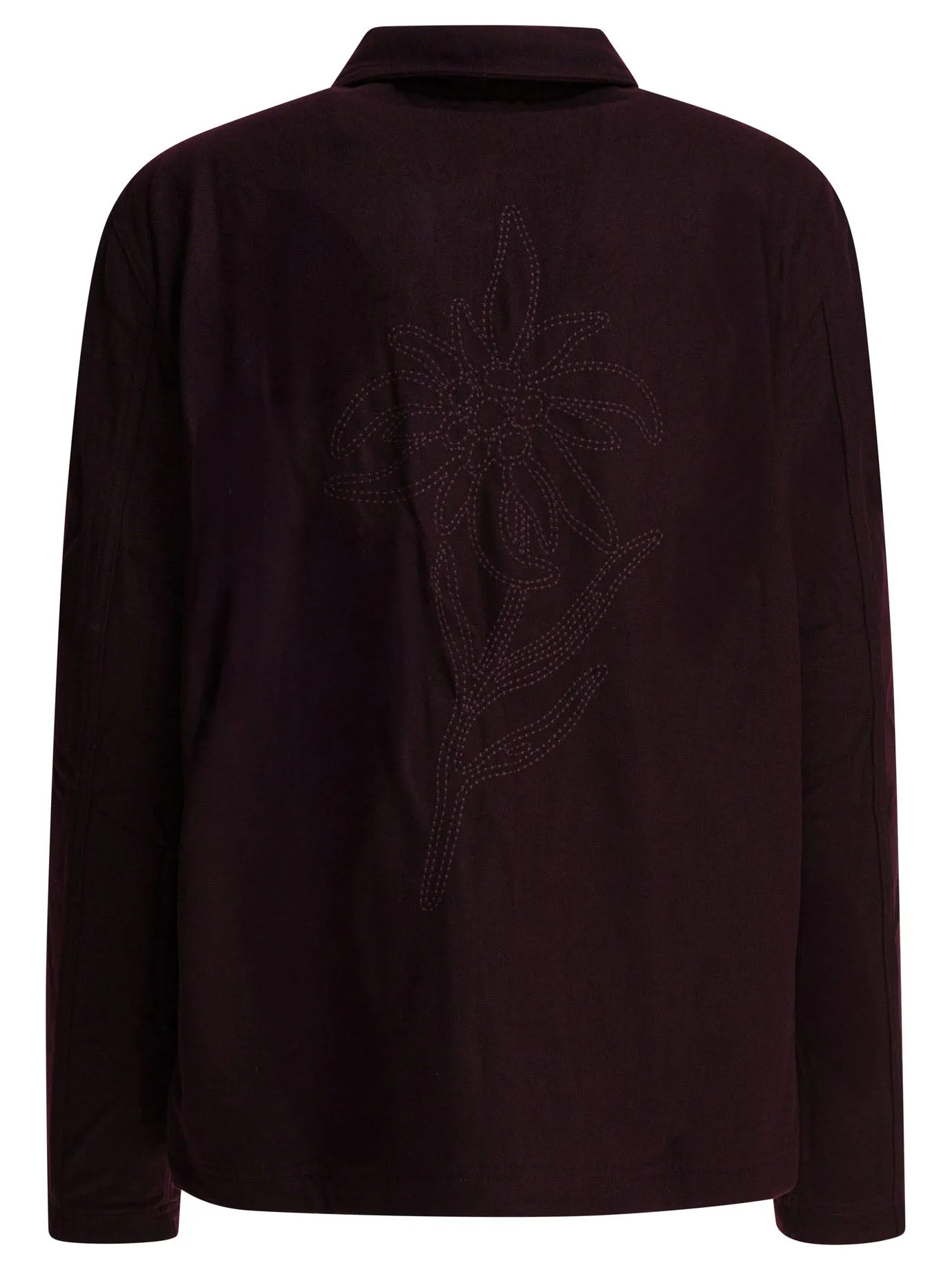 Wool Blend Overshirt Jacket Jackets And Coats Bordeaux sold by Wanan Luxury product image thumbnail 2