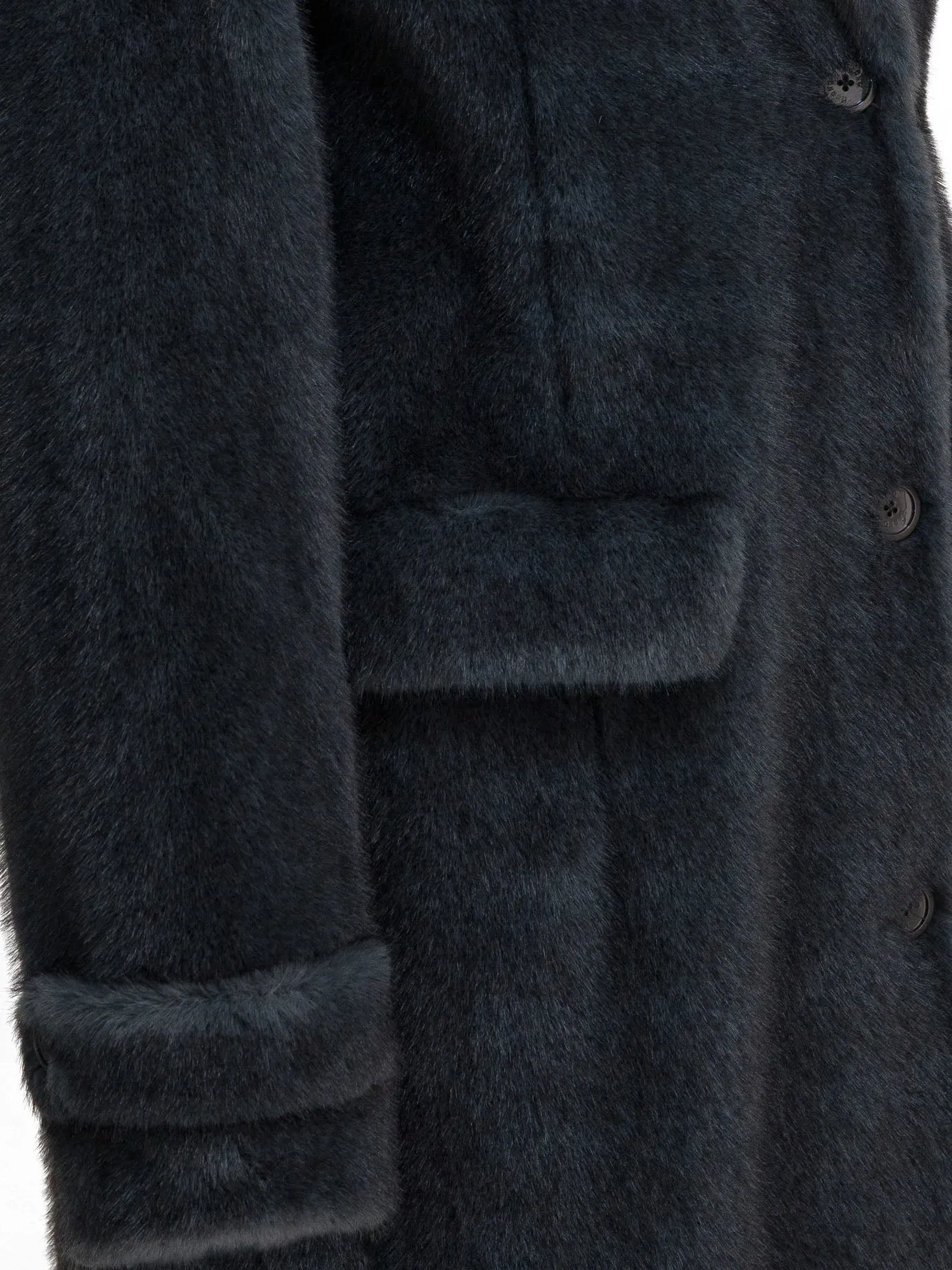 Long Faux Fur Coat Jackets And Coats Grey sold by Wanan Luxury product image thumbnail 4