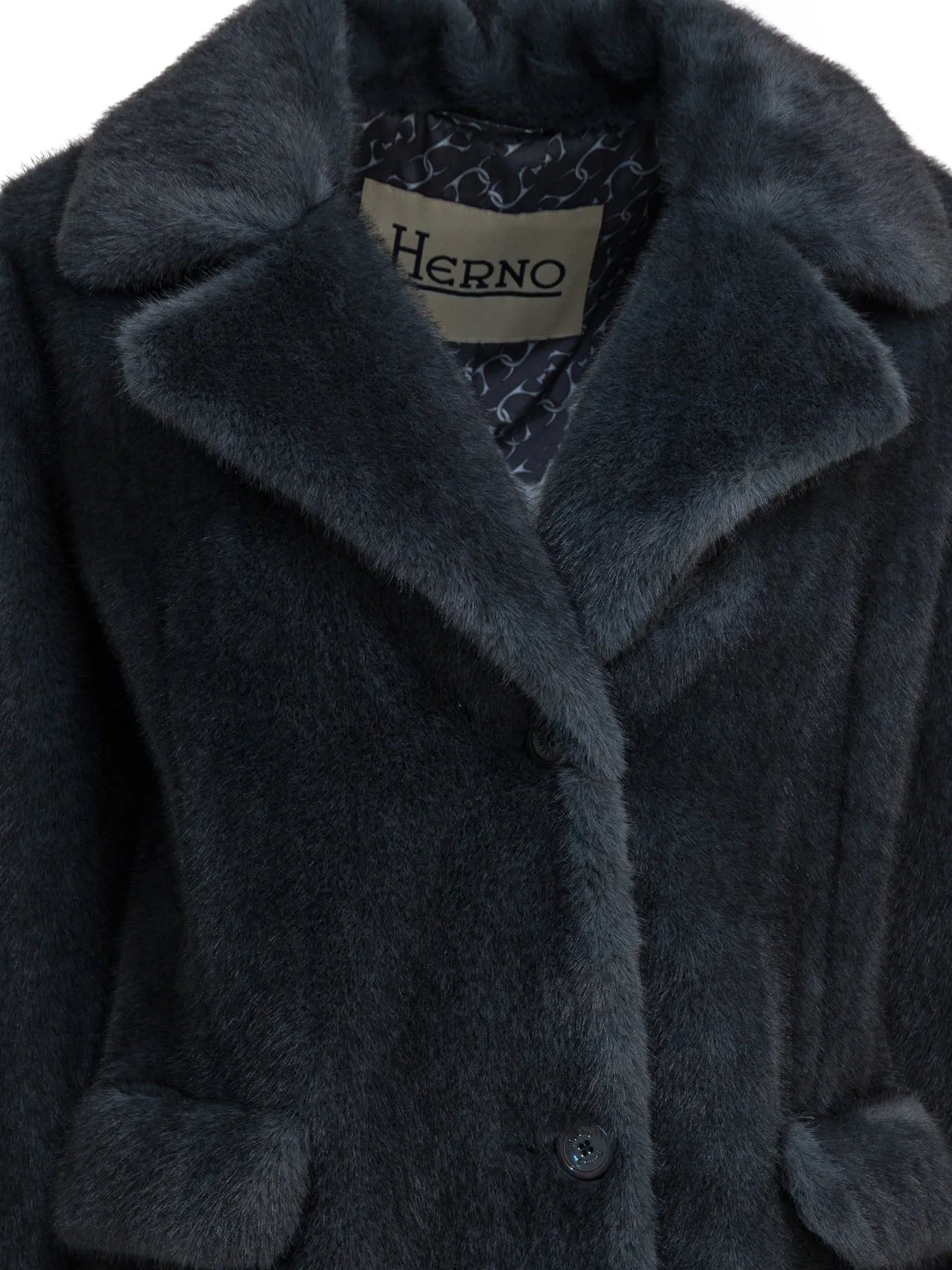 Long Faux Fur Coat Jackets And Coats Grey sold by Wanan Luxury product image thumbnail 3
