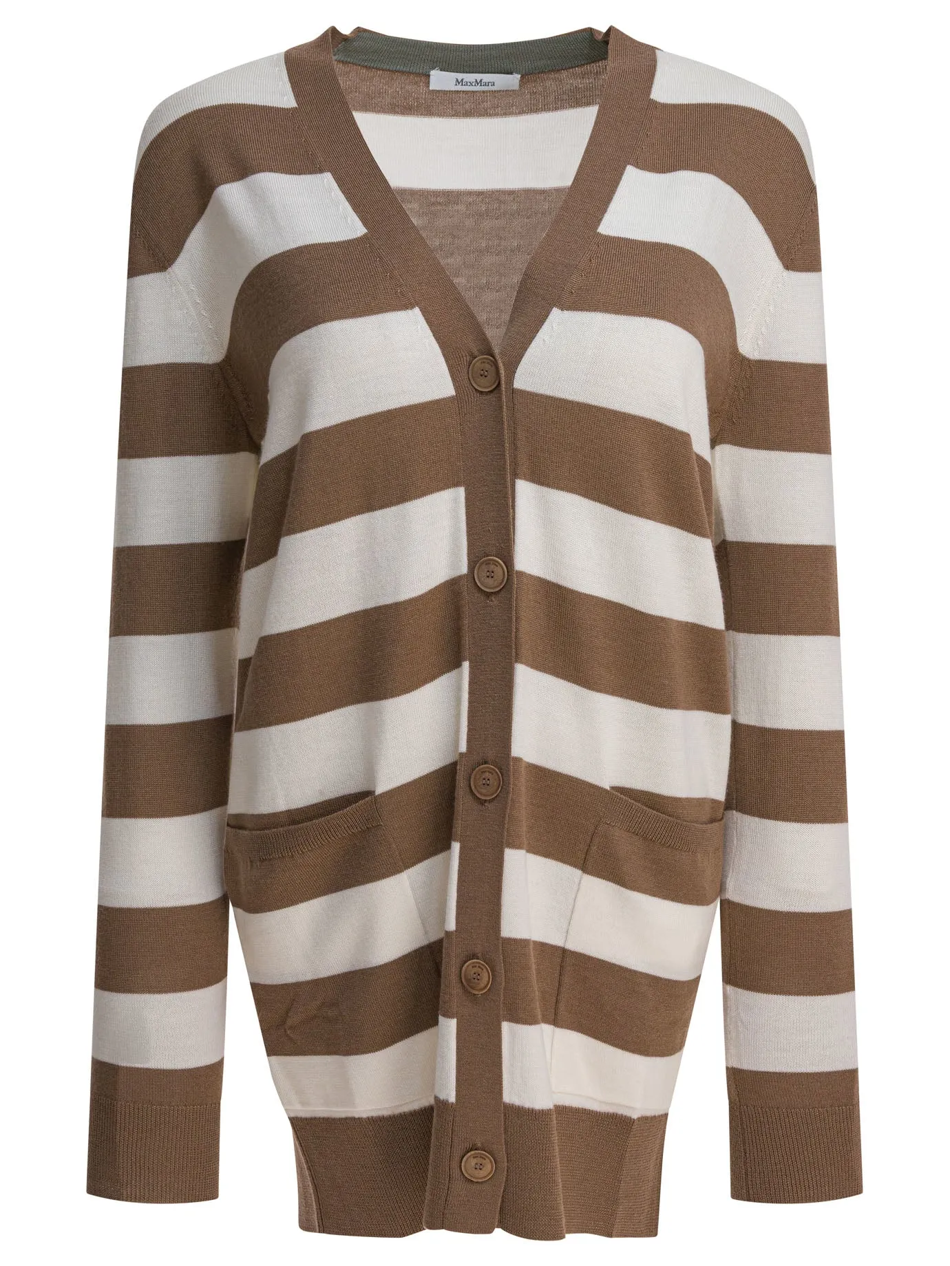 Cardigan With 1951 Lettering Knitwear Brown sold by Wanan Luxury