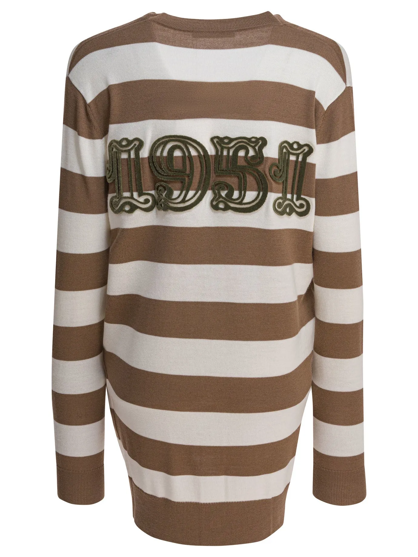 Cardigan With 1951 Lettering Knitwear Brown sold by Wanan Luxury product image thumbnail 2