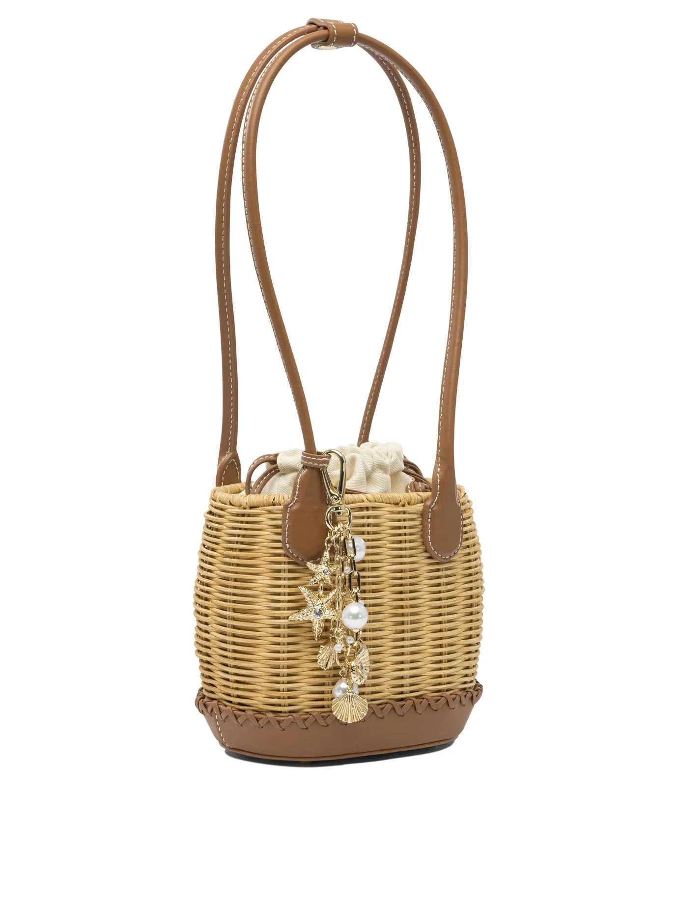 Shoulder Bag With Rattan Pendant Shoulder Bags Brown sold by Wanan Luxury product image thumbnail 2