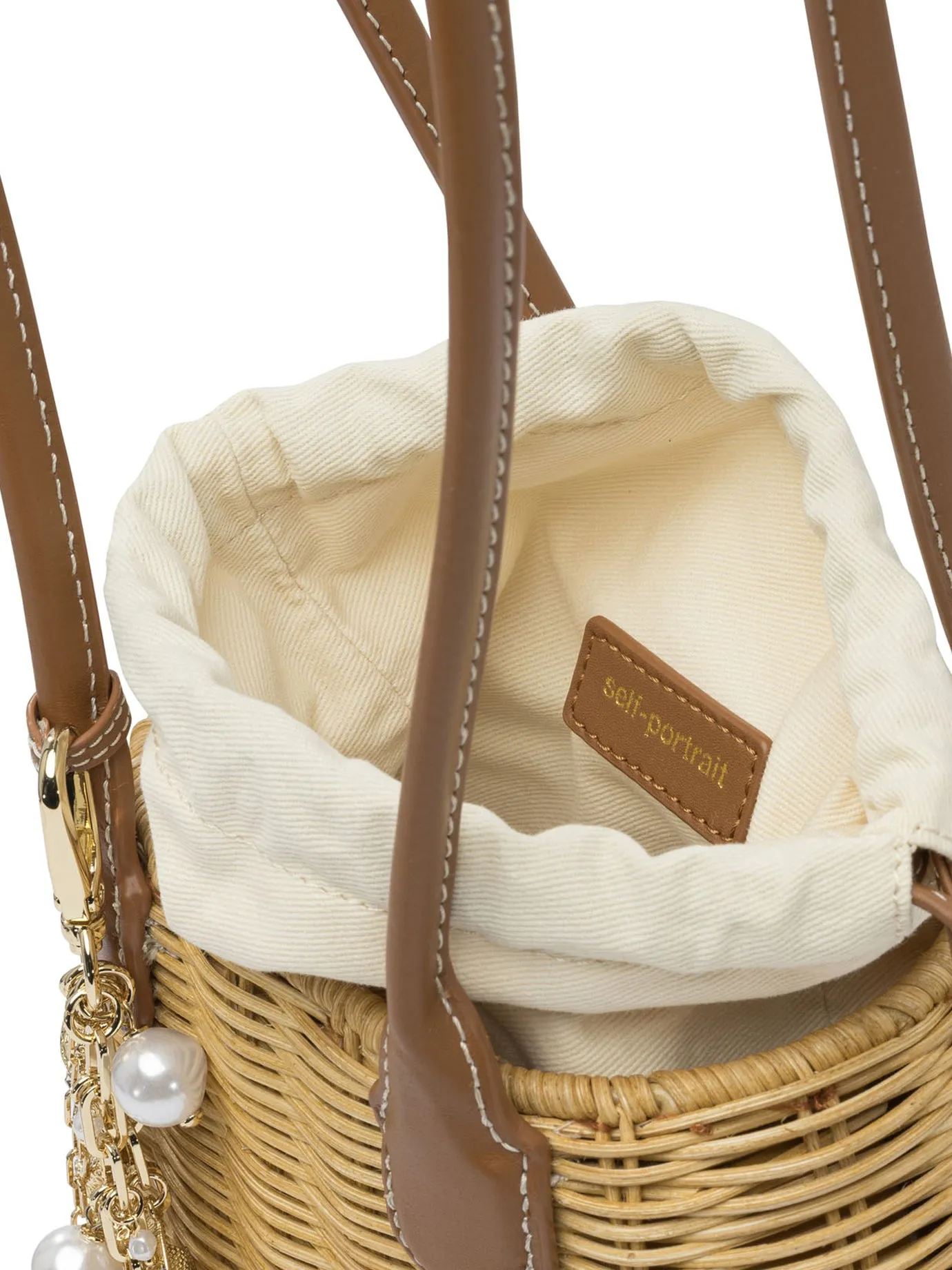 Shoulder Bag With Rattan Pendant Shoulder Bags Brown sold by Wanan Luxury product image thumbnail 5