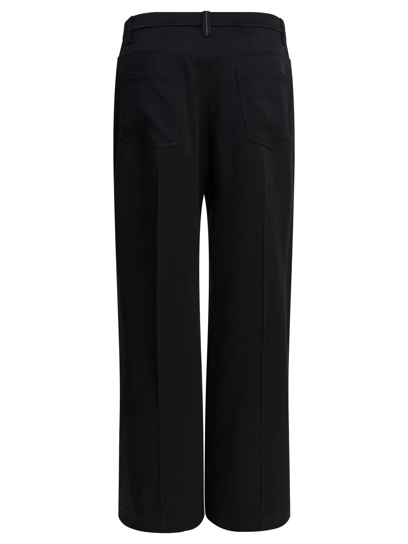 Wide-Leg Pants Trousers Black sold by Wanan Luxury product image thumbnail 2