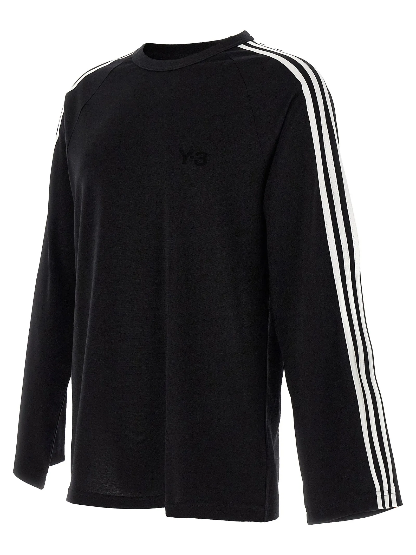 Y-3 Long Sleeve Tee 3-Stripes T-Shirt White/Black sold by Wanan Luxury product image thumbnail 3