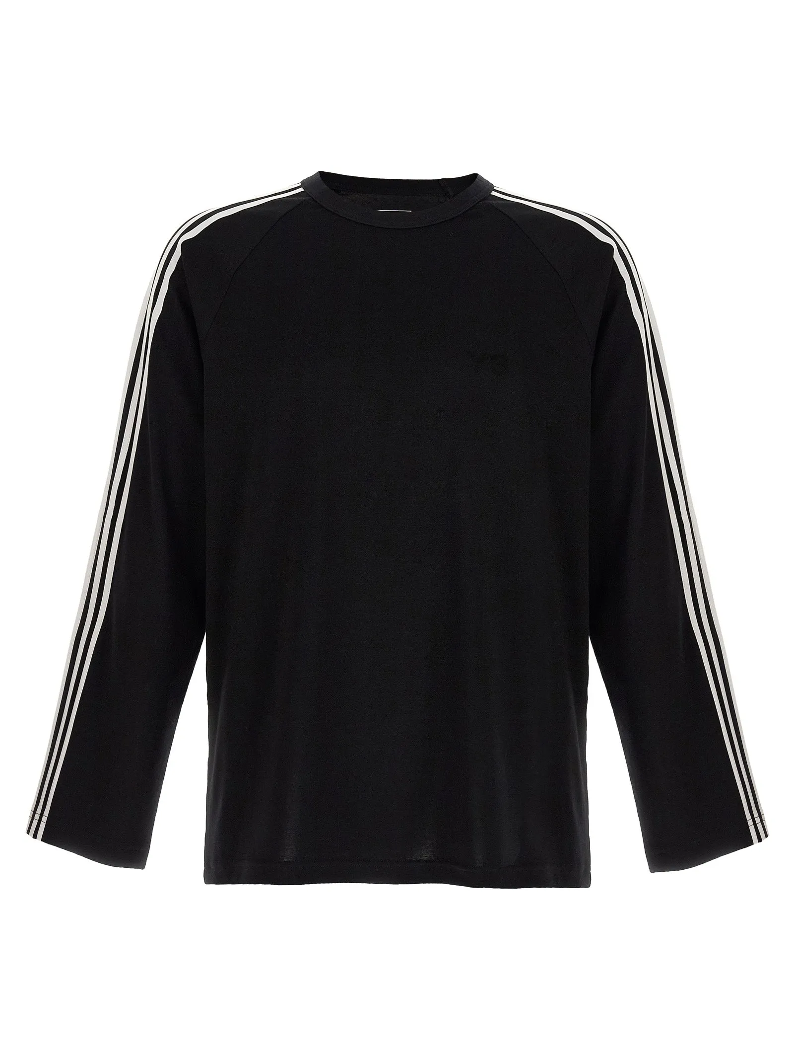 Y-3 Long Sleeve Tee 3-Stripes T-Shirt White/Black sold by Wanan Luxury