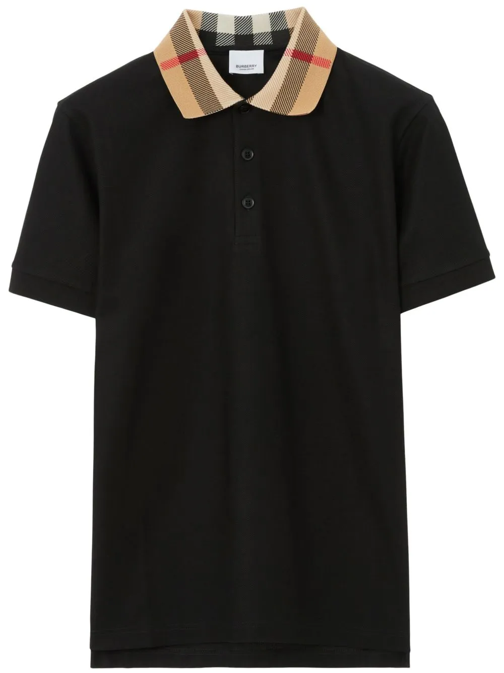 Check Collar Cotton Polo Shirt sold by Wanan Luxury
