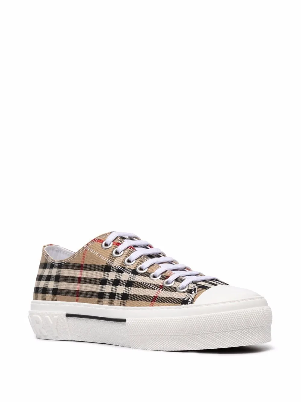 Check Motif Canvas Sneakers sold by Wanan Luxury product image thumbnail 2
