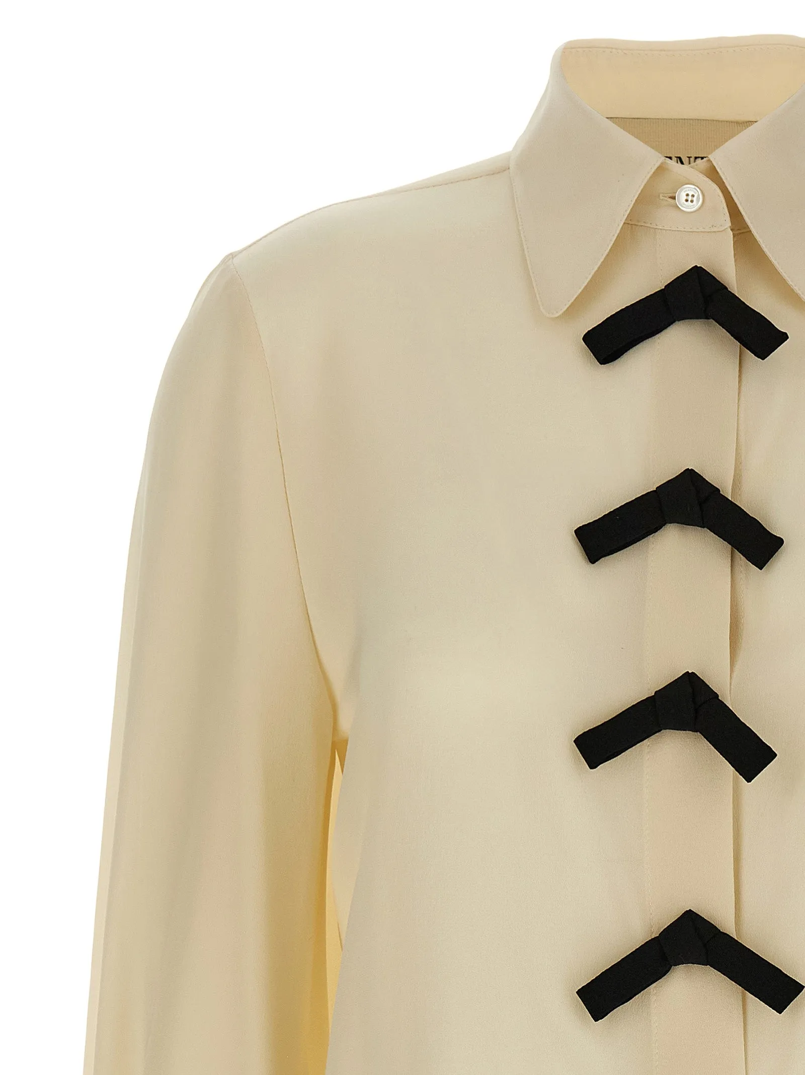 Valentino Garavani Bow Shirt Shirt And Blouse Beige sold by Wanan Luxury product image thumbnail 3