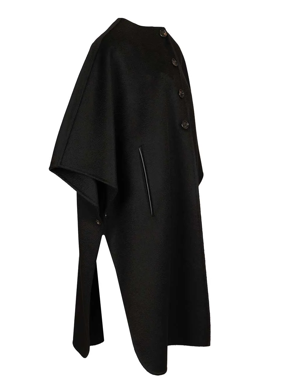 Long Cape Jackets Black sold by Wanan Luxury product image thumbnail 3