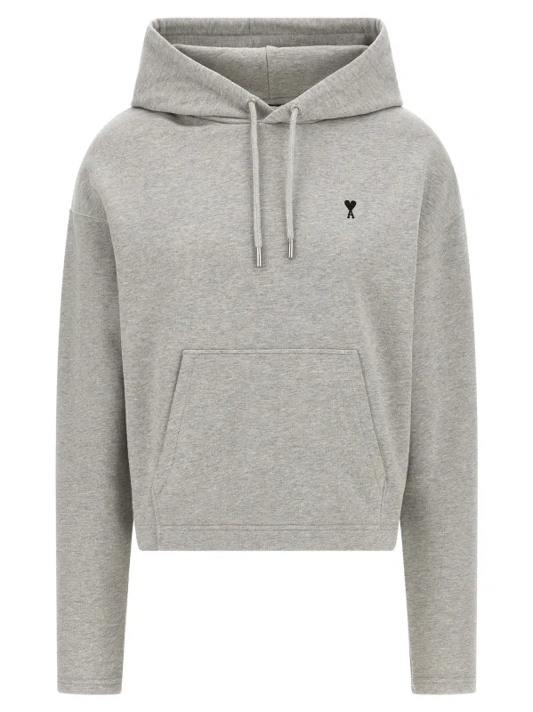 Logo Embroidery Hoodie Sweatshirt Gray sold by Wanan Luxury
