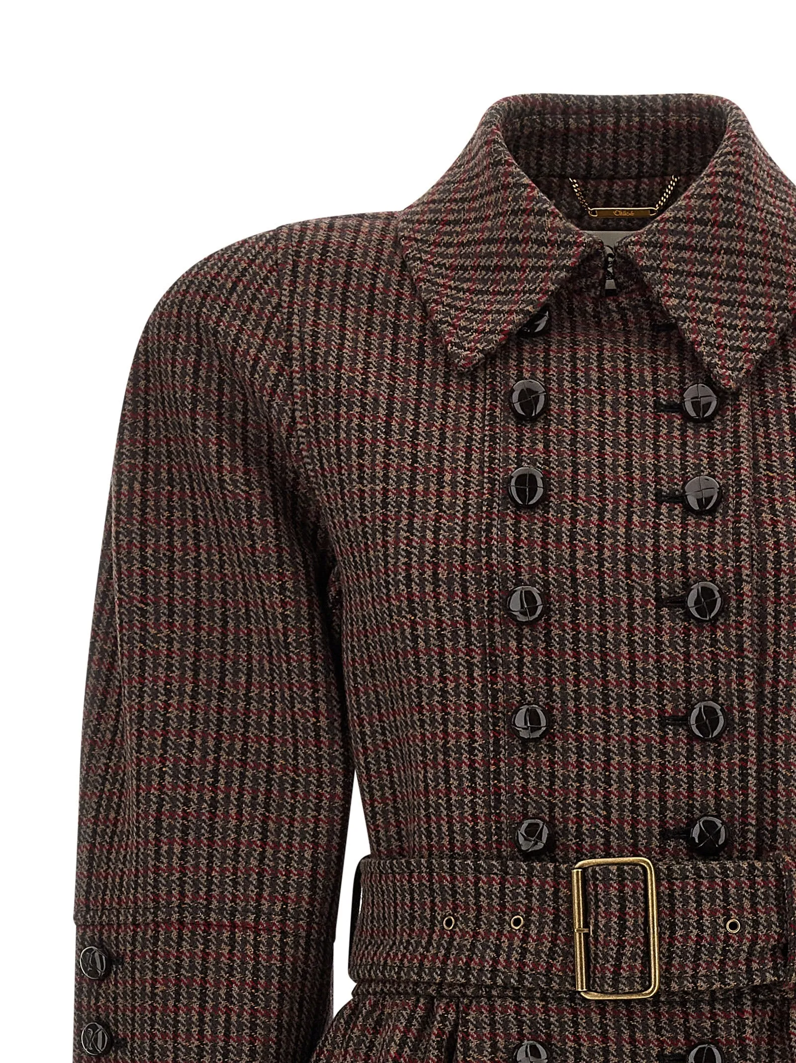 Double-Breasted Coat Coats And Trench Coats Brown sold by Wanan Luxury product image thumbnail 3