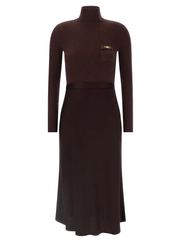 Turtleneck Dress Dresses Bordeaux sold by Wanan Luxury