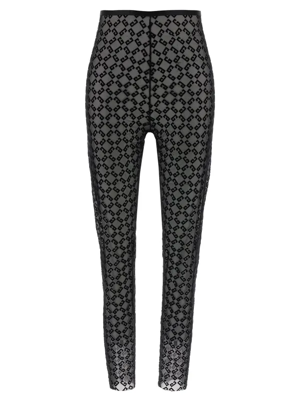 Monogram Logo Leggings Black sold by Wanan Luxury