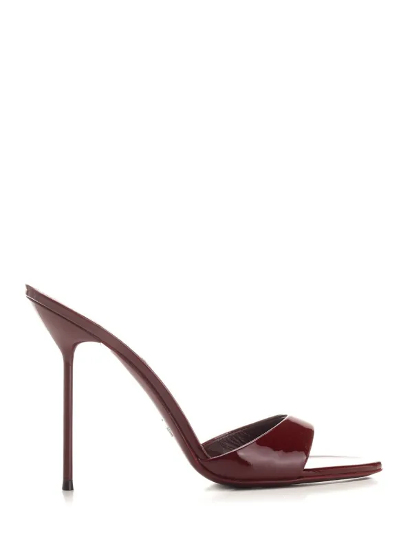 “Lidia” Mule Sandals Bordeaux sold by Wanan Luxury