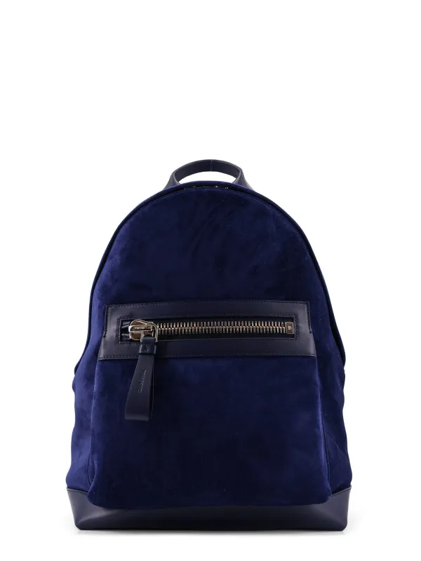 Suede Backpack With Maxi Zip On The Front sold by Wanan Luxury