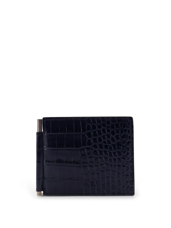 Croco Print Leather Wallet sold by Wanan Luxury