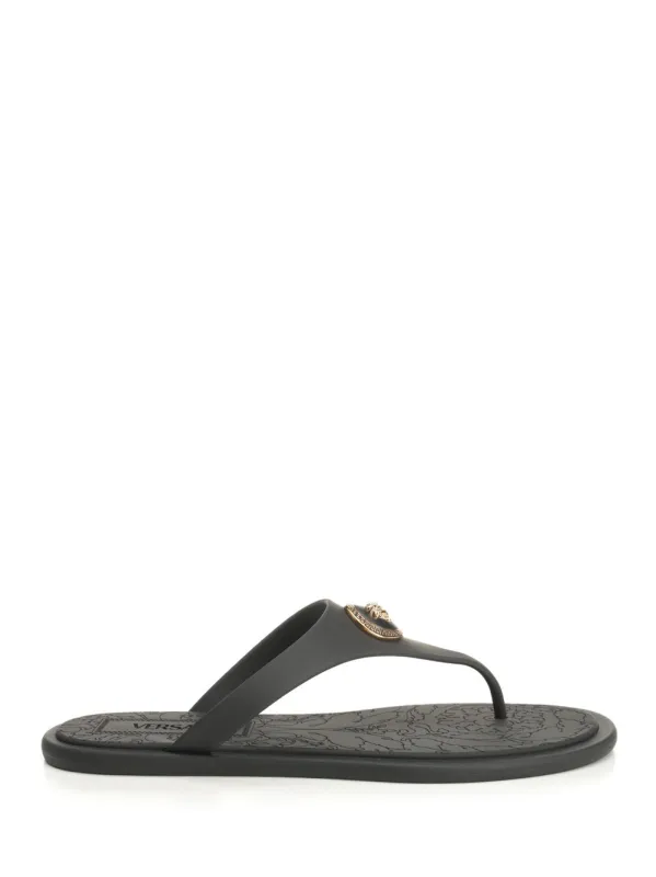 Rubber Slides Sandals Black sold by Wanan Luxury