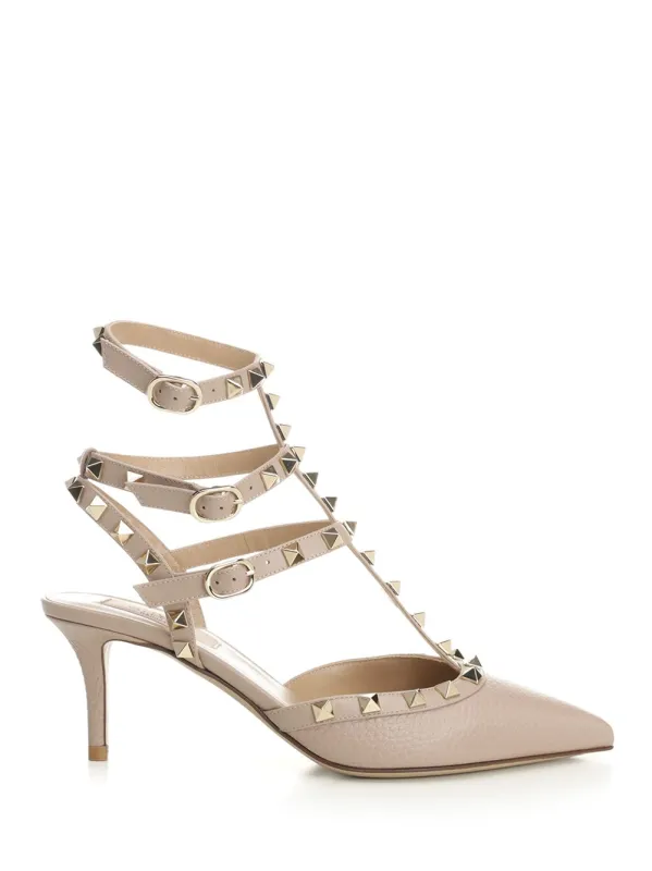 Rockstud With Straps Pumps Rose sold by Wanan Luxury