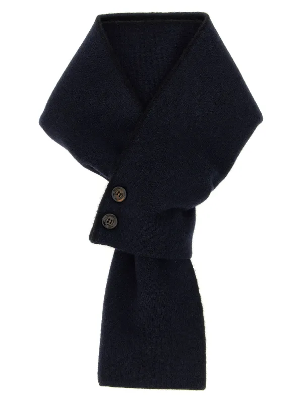 Cashmere Scarf Scarves And Foulards Blue sold by Wanan Luxury