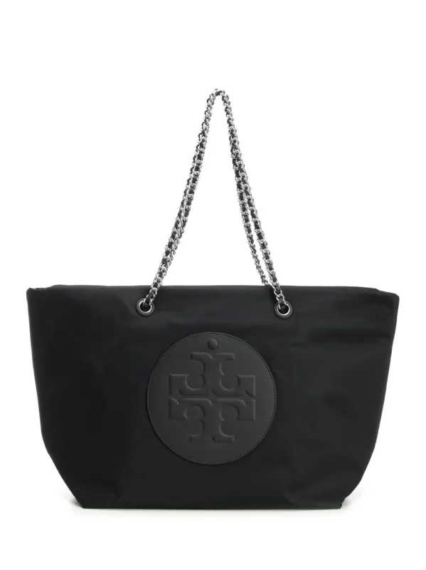 Ella Chain Zip Tote Shoulder Bags Black sold by Wanan Luxury