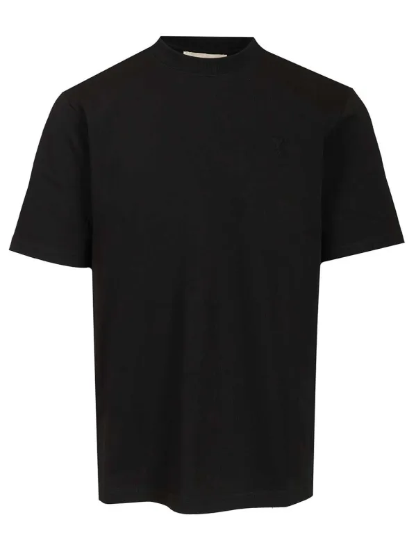 Quota -Small Embossed Ami De Coeur Tshirt T-Shirt Black sold by Wanan Luxury