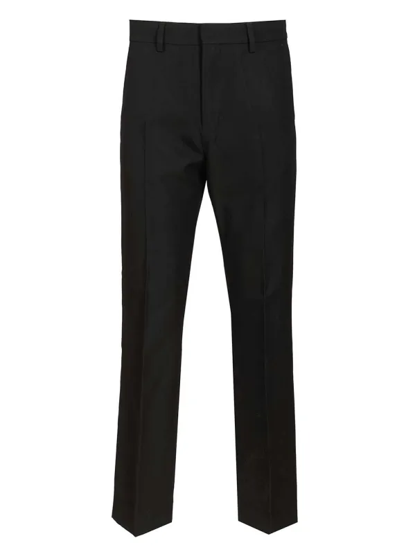 Straight Leg Trousers Black sold by Wanan Luxury