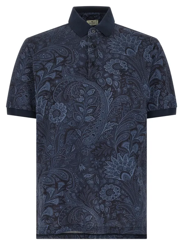Arnica Paisley Polo Blue sold by Wanan Luxury