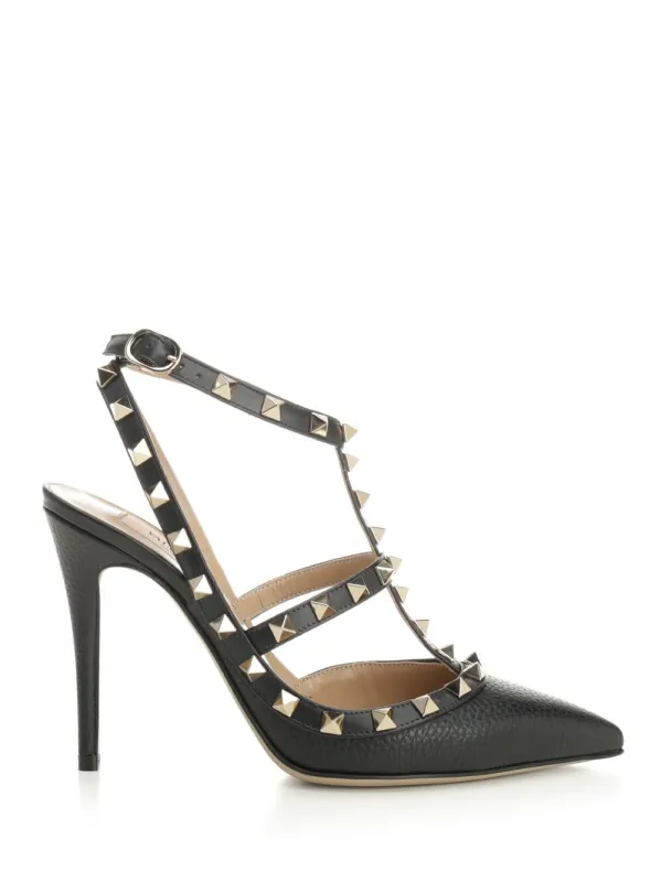 Rockstud Pumps Black sold by Wanan Luxury