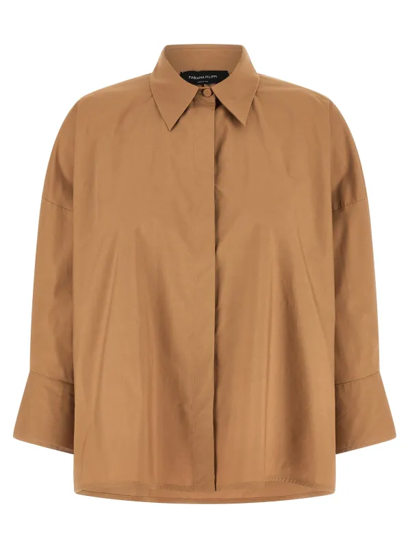Diamond Thread Shirt Shirt And Blouse Brown sold by Wanan Luxury